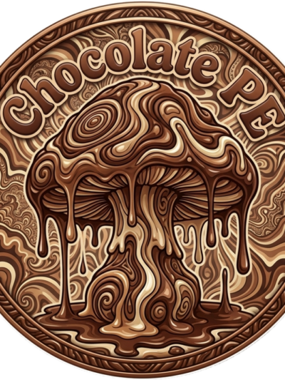 Chocolate PE 90mm Colonized Research Plate