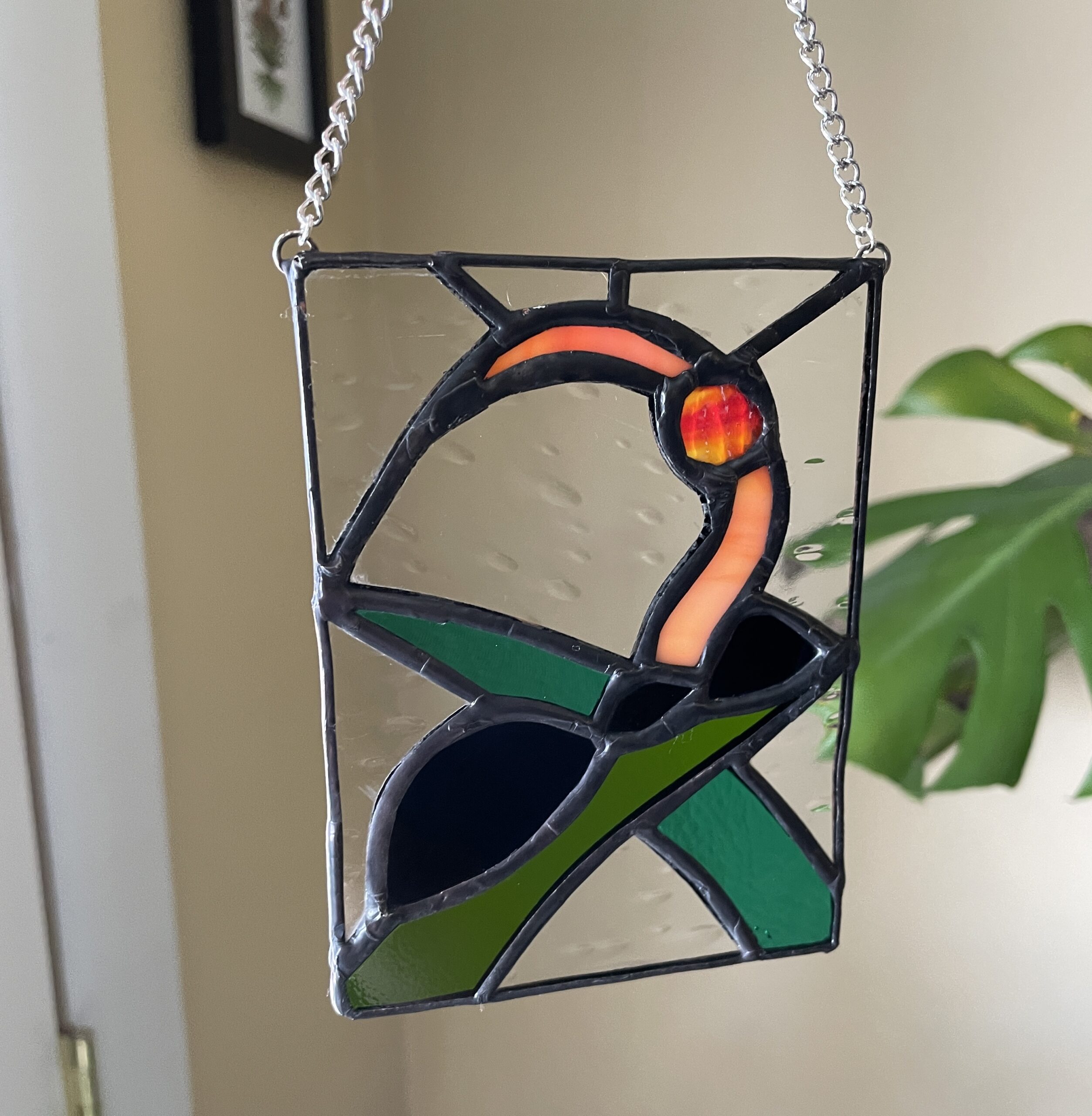 Ophiocordyceps Stained Glass Sun Catcher - Sonoran Spores