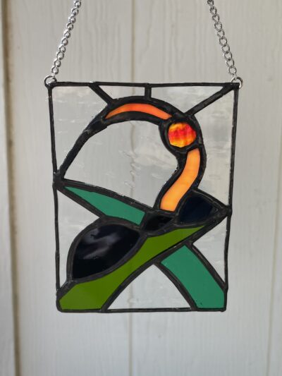 Ophiocordyceps Stained Glass Sun Catcher - Sonoran Spores