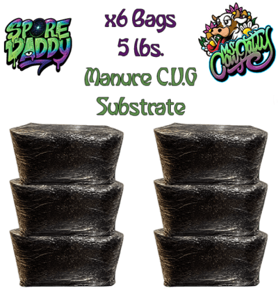 Manure Based Pasteurized Substrate | 6 Pack Bundle
