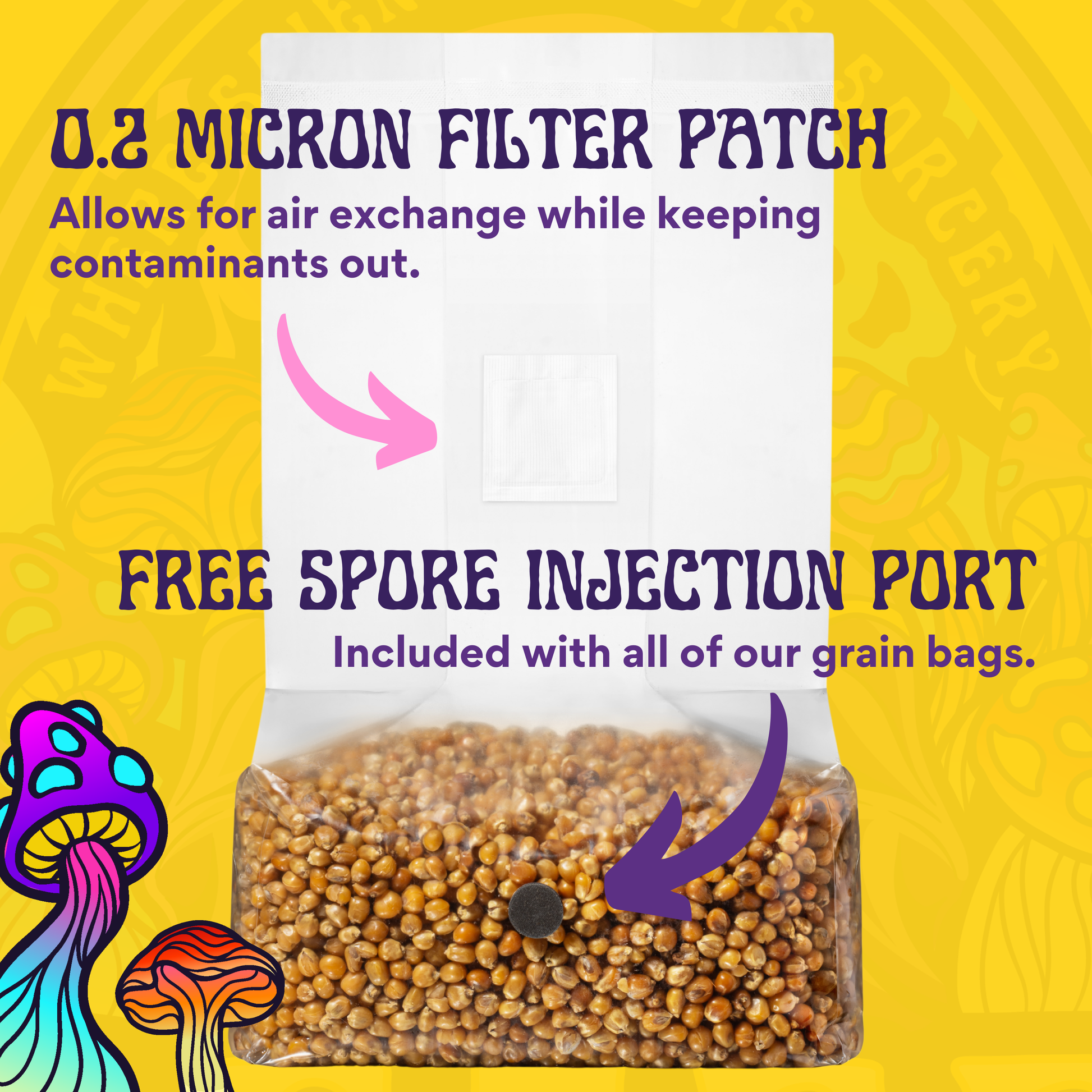 3lb Drippy Corn Grain Spawn - Image 3