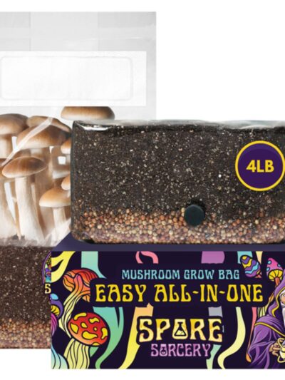 4lb All In One Mushroom Grow Kit In A Bag | Sterilized Grain & Bulk Substrate For Mushrooms