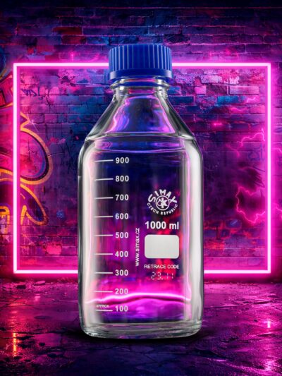 Agar Pouring Lab Bottles
