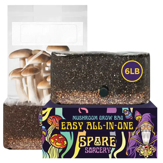 6lb All-In-One Mushroom Grow Kit In Bag (Spores Not Included) | FREE SHIPPING