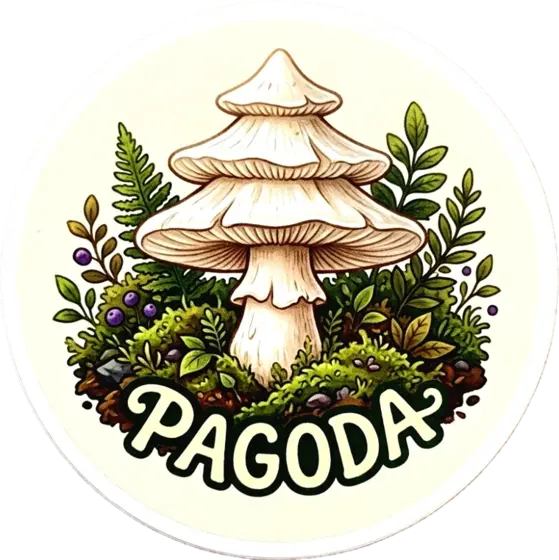 Pagoda 90mm Plate by Black Forest Cultures