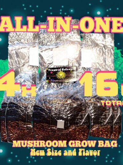 4x4lb All In One Mushroom Grow Bag, Nutrient Enriched Coco, Science is Magic