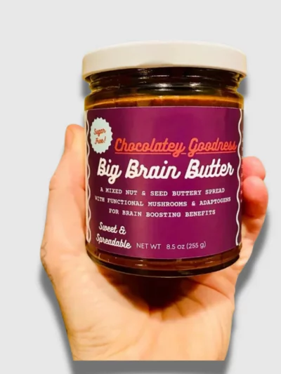 Big Brain Butter Chocolatey Goodness | Nootropic Nut & Seed Butter | Made by: OHMS Collective Ojai, California